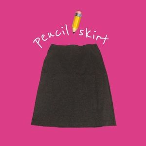 Charcoal Pencil Skirt